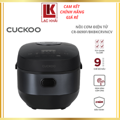 Nồi cơm điện tử Cuckoo 1.08L CR-0690F/BKBKCRVNCV màu Đen