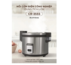 Nồi cơm điện công nghiệp 6,3L Cuckoo CR-3555, Màu đen - Hàng chính hãng, Bảo hành 24 tháng
