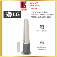 Máy lọc không khí LG PuriCare AeroTower Hit FS15GPBK0.ABAE 40W, màu be