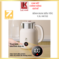 Bình đun siêu tốc giữ nhiệt 1.5L Zolele HK152 , điều chỉnh nhiệt độ