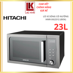 Lò vi sóng có nướng Hitachi HMR-DG2312 23 lít, Màu đen, 8 thực đơn tự động
