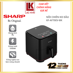 Nồi chiên không dầu Sharp 7L KF-AF70EV-BK