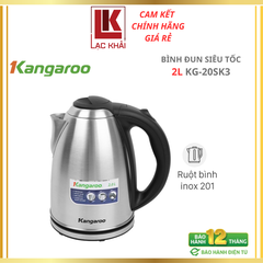 Bình đun siêu tốc Kangaroo 2.0L KG20SK3