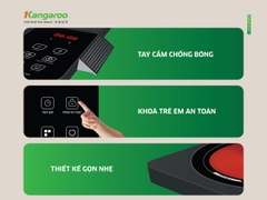 Bếp hồng ngoại đơn Kangaroo KG20IFT2, Công suất 2000W