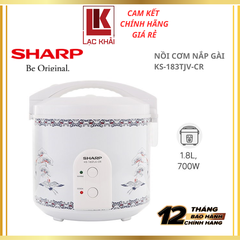 Nồi cơm nắp gài Sharp 1.8L KS-183TJV-CR