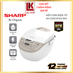 Nồi Cơm Điện Tử Sharp KS-COM191EV-WH