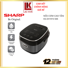 Nồi Cơm Điện Cao Tần Cảm Ứng Sharp 1.8L KS-IH191V-BK/GL/RD