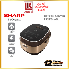 Nồi Cơm Điện Cao Tần Cảm Ứng Sharp 1.8L KS-IH191V-BK/GL/RD