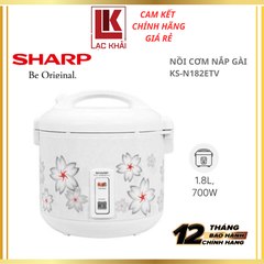 Nồi cơm nắp gài Sharp 1.8L KS-N182ETV-SW
