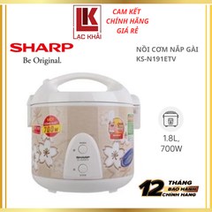 Nồi cơm nắp gài Sharp 1.8L KS-N191ETV-SB