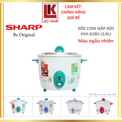 Nồi cơm nắp rời Sharp 2.8 lít KSH-D28V - Màu ngẫu nhiên