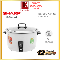 Nồi cơm nắp rời Sharp 5 lít KSH-D55V