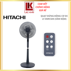 Quạt đứng Hitachi LF-D6RC , Màu Trắng / Xám Đậm, Động cơ DC