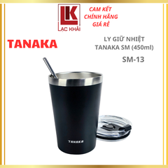 Ly giữ nhiệt nóng lạnh kèm ống hút 450ml Tanaka