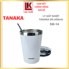 Ly giữ nhiệt nóng lạnh kèm ống hút 450ml Tanaka
