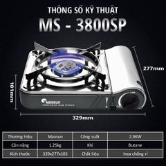 Bếp gas du lịch Maxsun MS-3800SP
