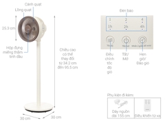 Quạt tuần hoàn Sharp PJ-CD227V-W
