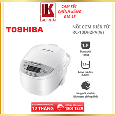 Nồi cơm điện tử Toshiba 1.0L RC-10DH2PV(W)