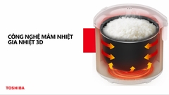 Nồi cơm nắp gài Toshiba 1L / 1.8L RC-10JH1TVN(N) / RC-18JH1TVN(N) - Hàng chính hãng
