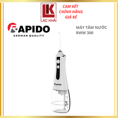 Máy tăm nước Rapido RWW – 300/RWB – 300, 300ml,vỏ nhựa ABS cao cấp - Hàng chính hãng
