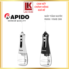 Máy tăm nước Rapido RWW – 300/RWB – 300, 300ml,vỏ nhựa ABS cao cấp - Hàng chính hãng