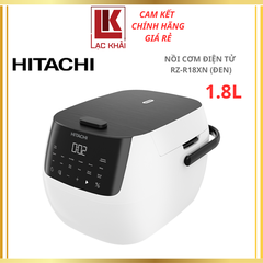 Nồi cơm điện tử Hitachi RZ-R18XN - Dung tích 1.8L, 14 chế độ nấu, màu trắng