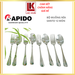 Bộ thìa dĩa Santo 12 món