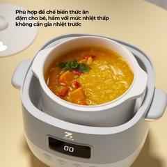 Nồi Nấu Chậm 1L ZOLELE ES101, Nấu Cháo, Hầm, Hấp, Chưng Yến
