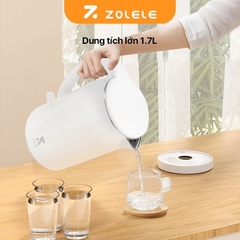 Ấm đun siêu tốc 1.7L Zolele SH1701, Bình đun siêu tốc inox 2 lớp