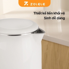Ấm đun siêu tốc 1.7L Zolele SH1701, Bình đun siêu tốc inox 2 lớp