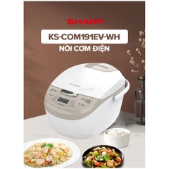 Nồi Cơm Điện Tử Sharp KS-COM191EV-WH