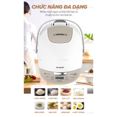 Nồi Cơm Điện Tử Sharp KS-COM191EV-WH