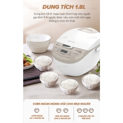 Nồi Cơm Điện Tử Sharp KS-COM191EV-WH