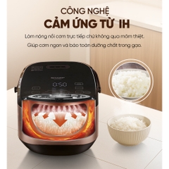 Nồi Cơm Điện Cao Tần Cảm Ứng Sharp 1.8L KS-IH191V-BK/GL/RD