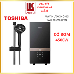 Máy nước nóng trực tiếp 4500W có bơm Toshiba TWH-45EMC1PVN(K)-KB