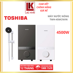 Máy nước nóng trực tiếp 4500W Toshiba TWH-45MCNVN (Trắng / Xám)