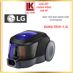 Máy hút bụi dạng hộp LG VC3316GND, công suất 1400W