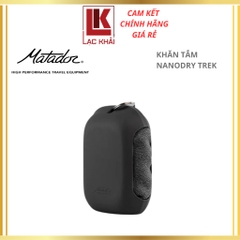 Khăn tắm Matador NanoDry Trek_Charcoal móc khóa Size Nhỏ gấp gọn, Chất liệu vải Nano siêu nhẹ, thấm hút tốt