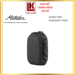 Khăn tắm Matador NanoDry Trek_Black Granite móc khóa Size Nhỏ gấp gọn, Chất liệu vải Nano siêu nhẹ, thấm hút tốt