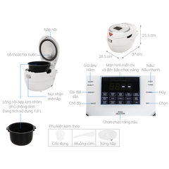 Nồi cơm điện tử Cuckoo 1,8L CR-1020F