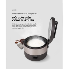 Nồi Cơm Điện nắp gài Cuckoo 3.06 lít CR-1755/KBBKCRVN - Hàng chính hãng