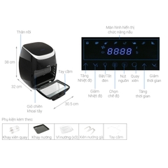 Nồi chiên không dầu 11L Hafele HS-AF1102B (535.43.715)
