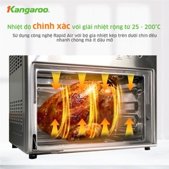 Lò chiên không dầu điện tử 15L Kangaroo KG15AF3A