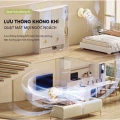 Quạt lưu thông không khí 2 in 1 AQUA AQS-FED2001R(W)-VN