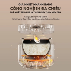 Nồi cơm điện cao tần 1.5L Aqua AQS-RIH401R(W)-VN