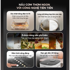 Nồi cơm điện cao tần 1.5L Aqua AQS-RIH401R(W)-VN