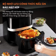 Nồi chiên không dầu 6.5 lít Gaabor AF65T-BK01A