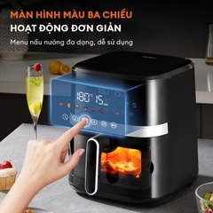 Nồi chiên không dầu 6.5 lít Gaabor AF65T-BK01A
