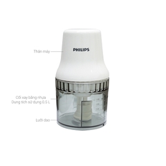 Máy xay thịt mini Philips HR1393 450W 0.5 lít