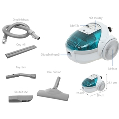 Máy hút bụi Hitachi CV-BF16 GN
